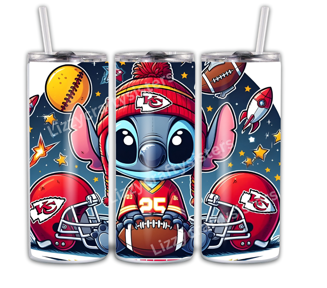 KC Football tumbler 20oz