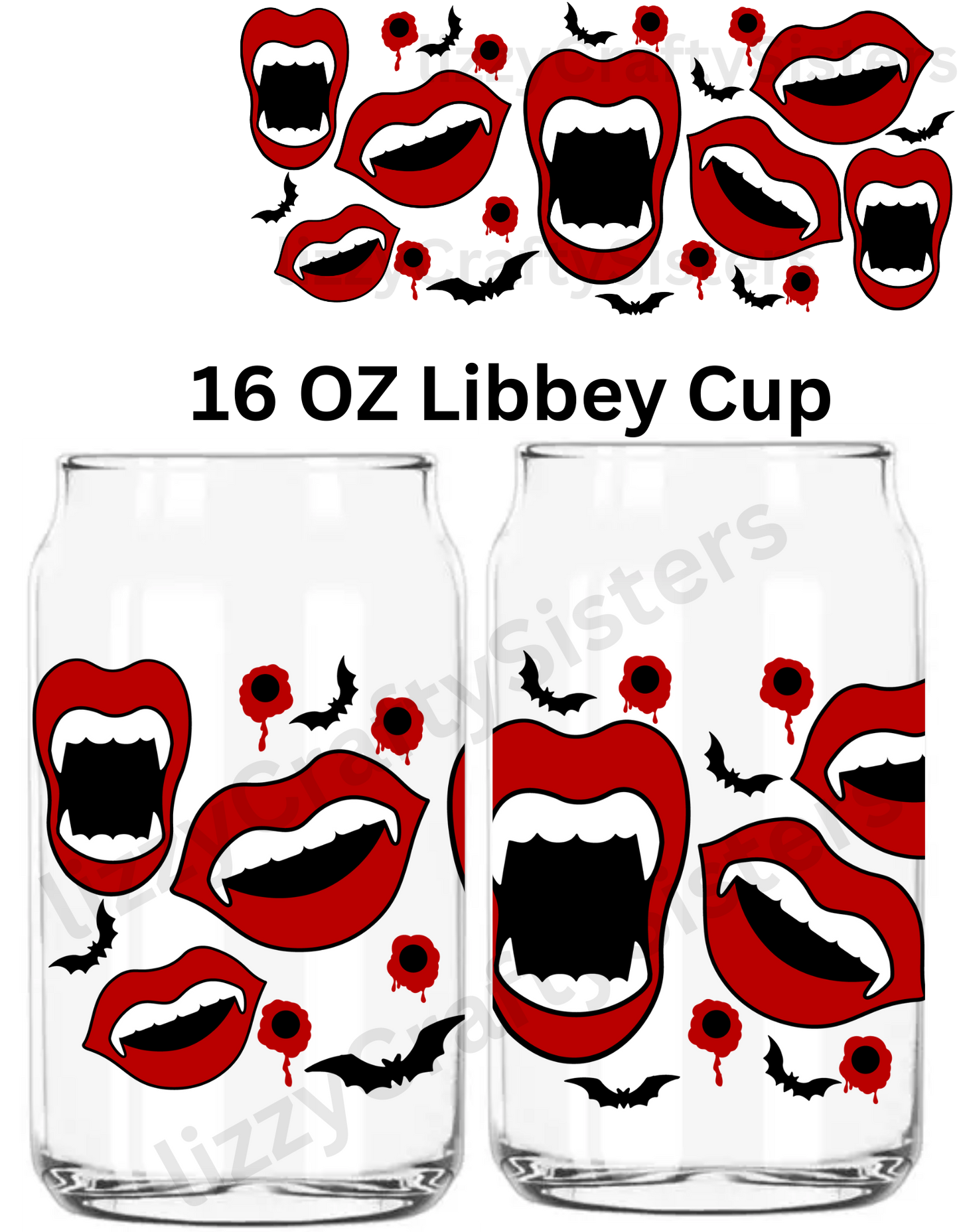 Vampire 16 oz UVDTF Wrap