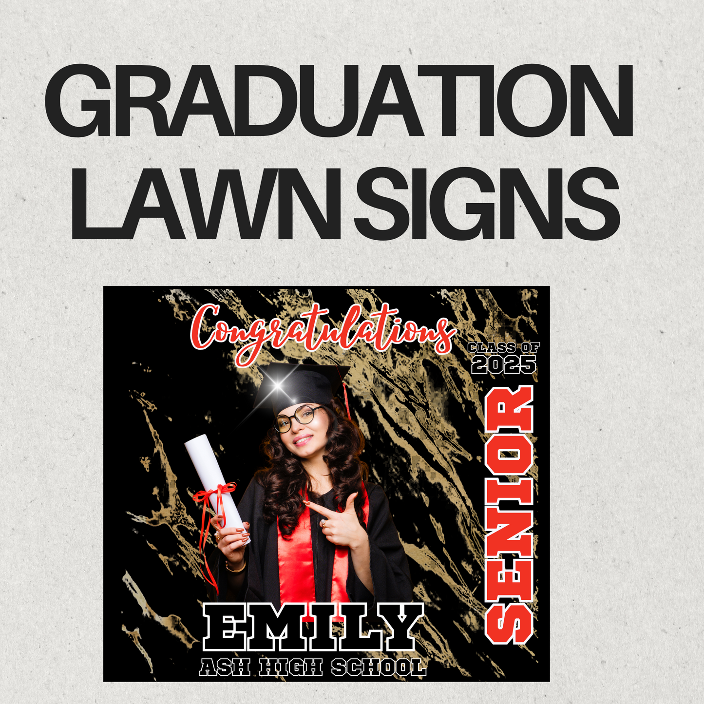 Graduation Lawn signs