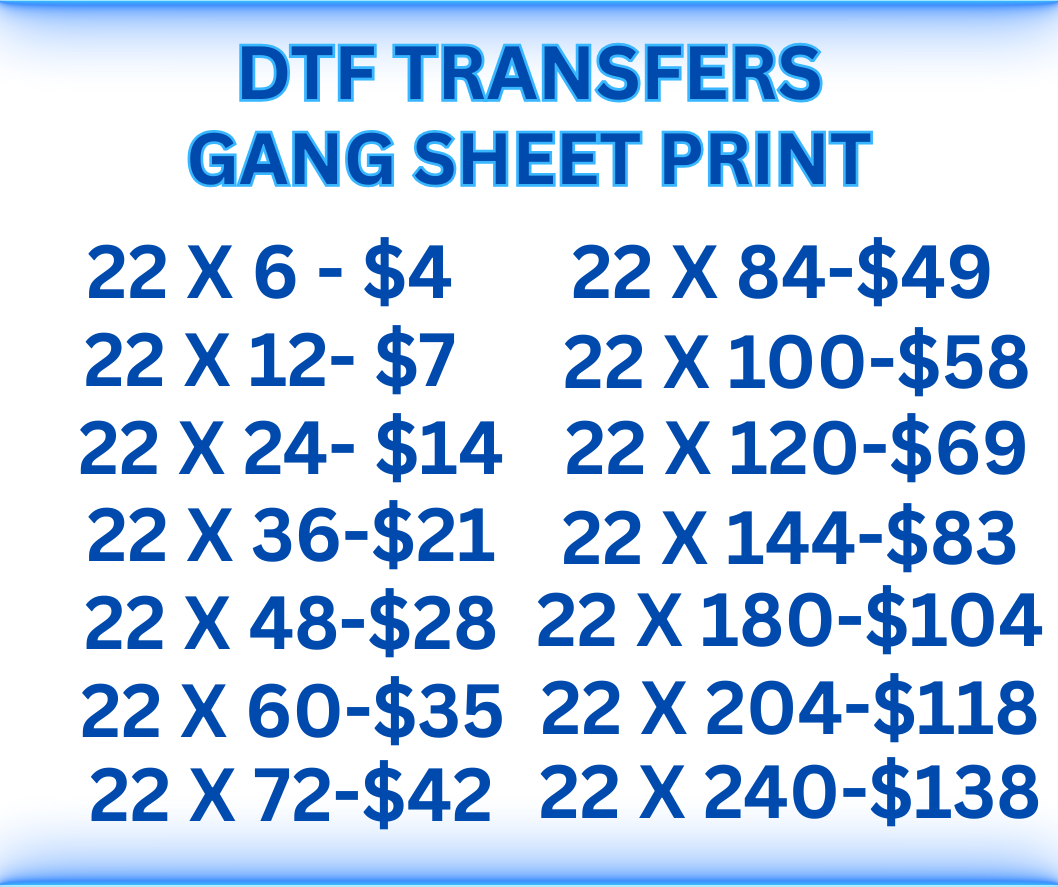 DTF Gang Sheet