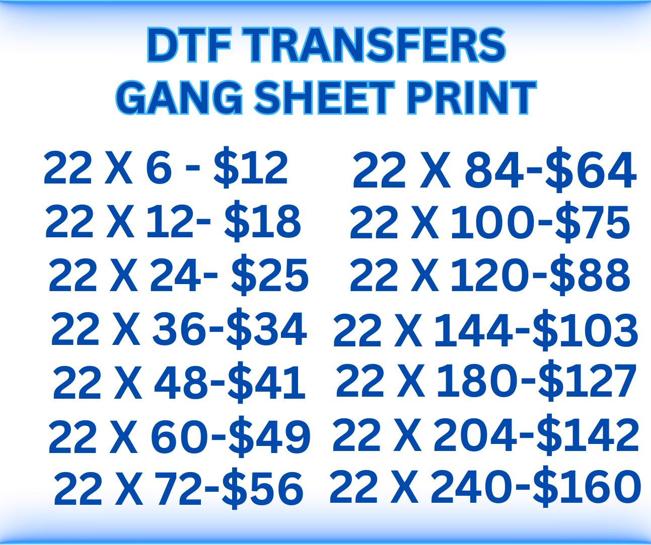 DTF Gang Sheet