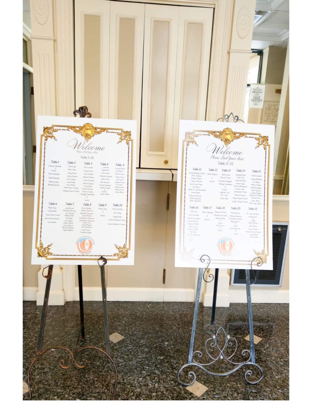 Personalized wedding/event/ seating chart sign