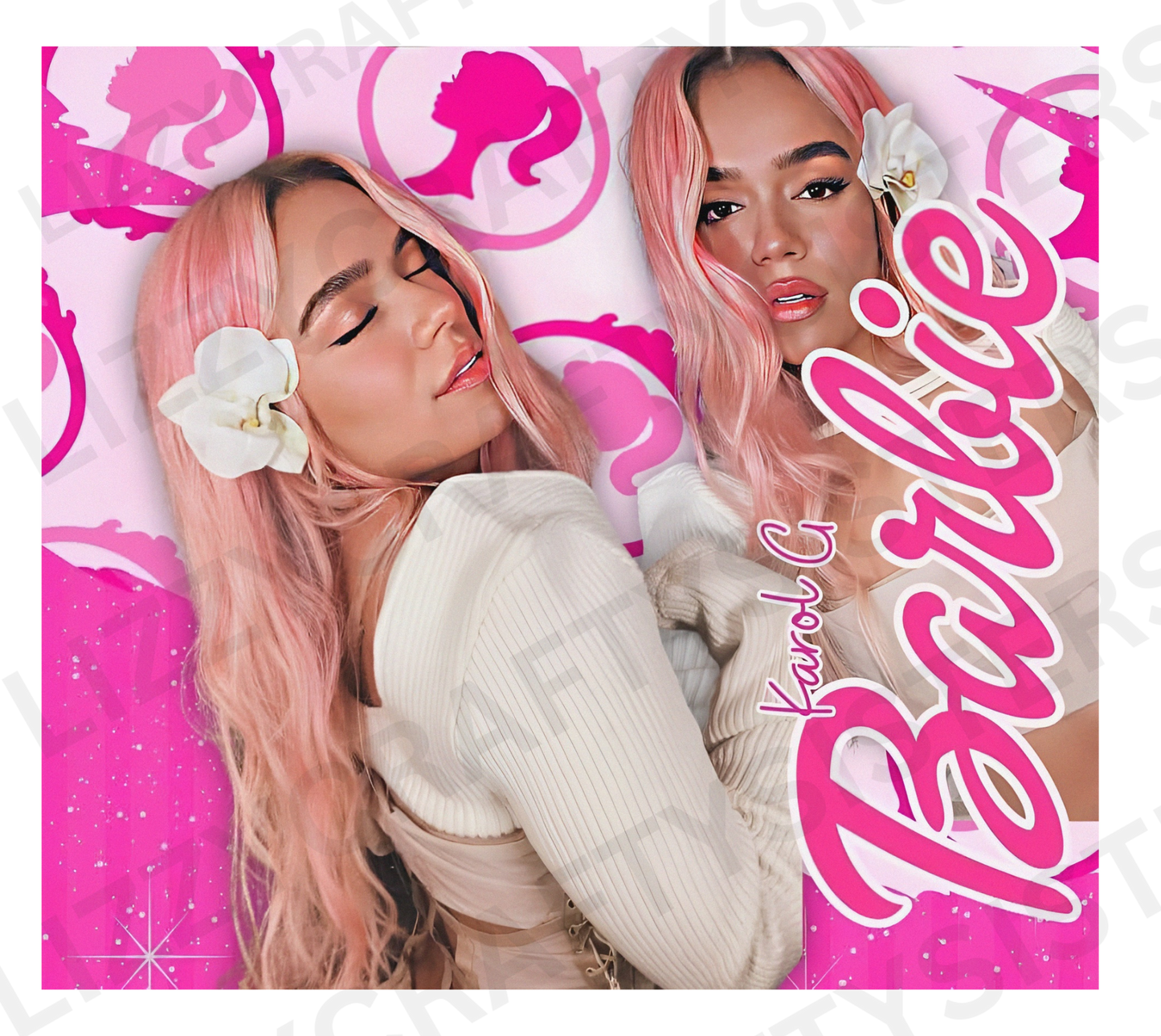 Karol G Barbie - Sublimation Tumbler Wrap