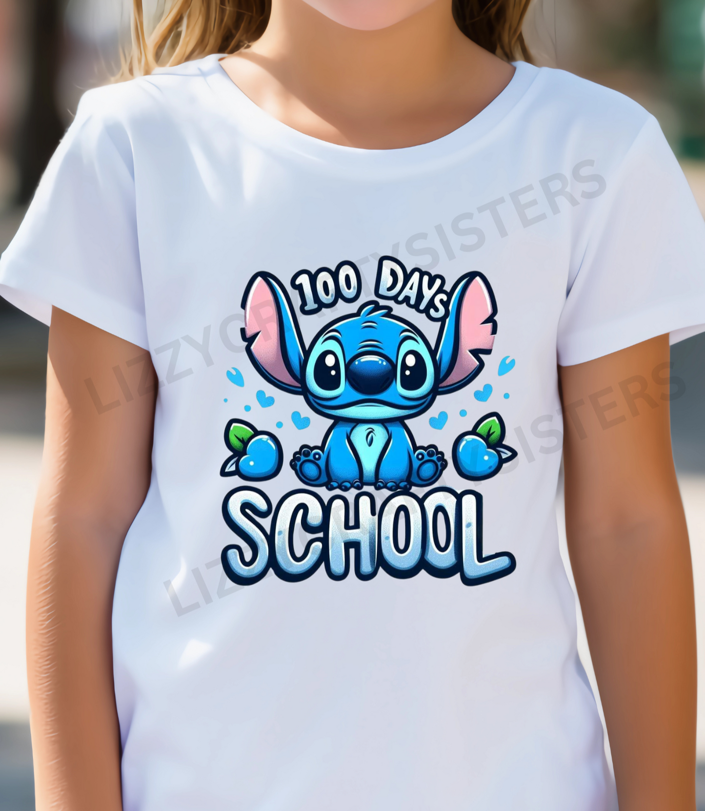 100 Days of School Blue Friend Sublimation print only