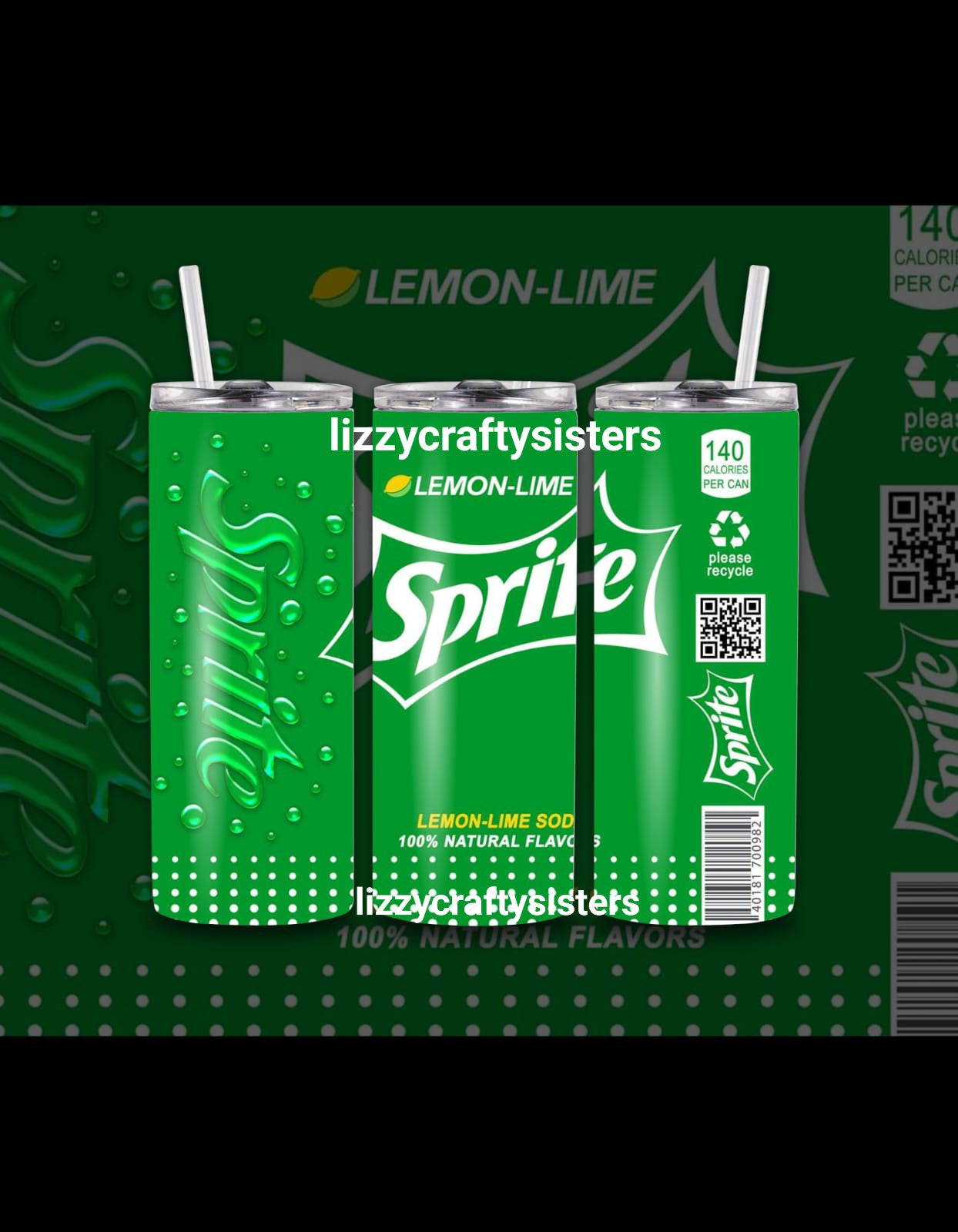 Green Soda Tumbler wrap