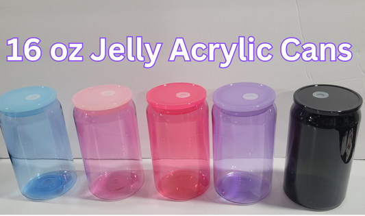 16 oz Color Acrylic Can blanks