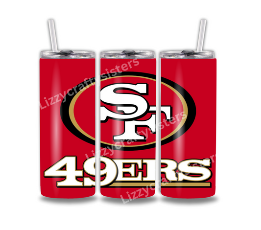 SF Football tumbler 20oz