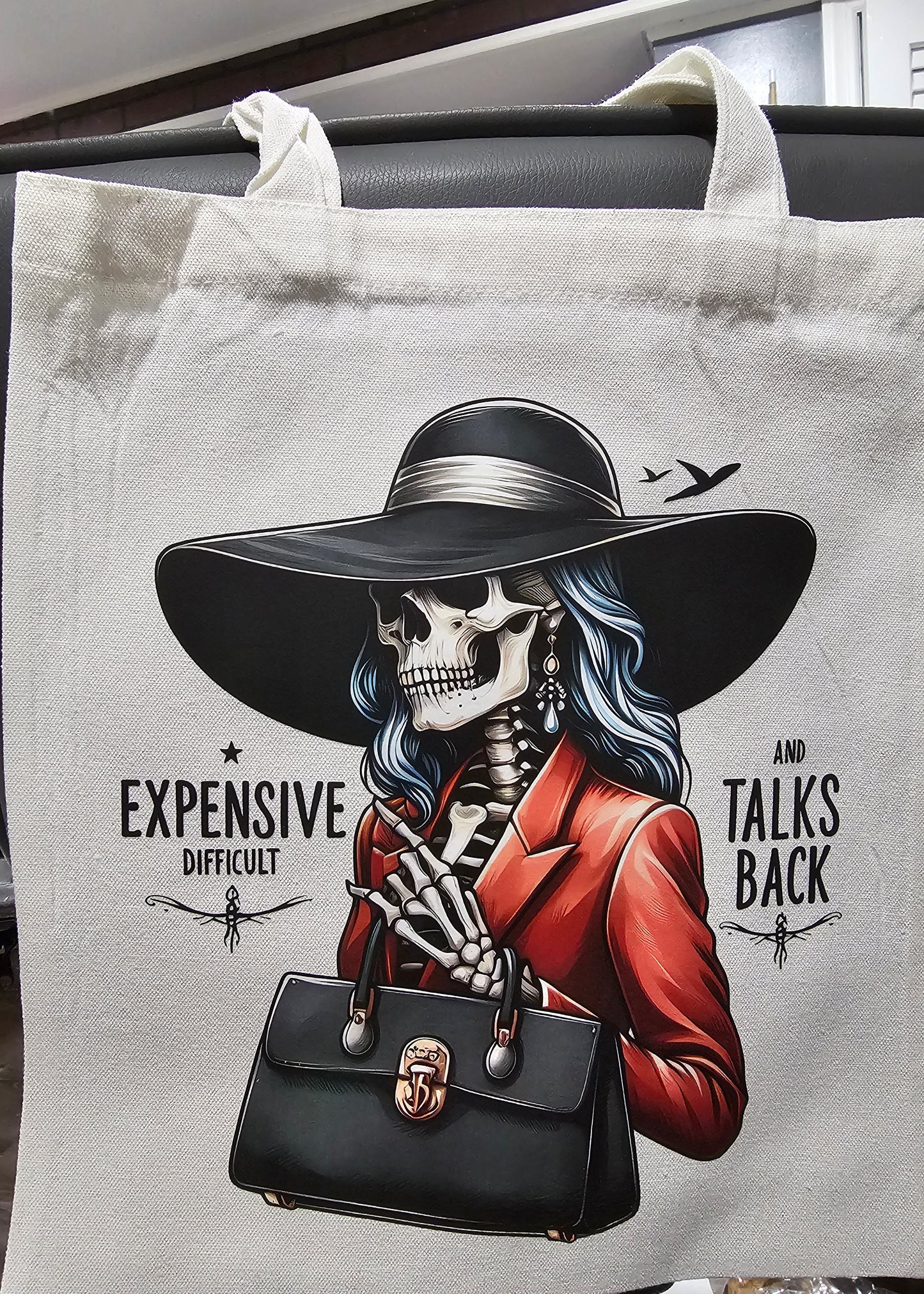 Expensive. Difficult and talks back tote