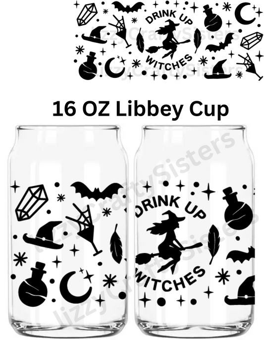 Drink Up Witches 16 oz UVDTF Wrap