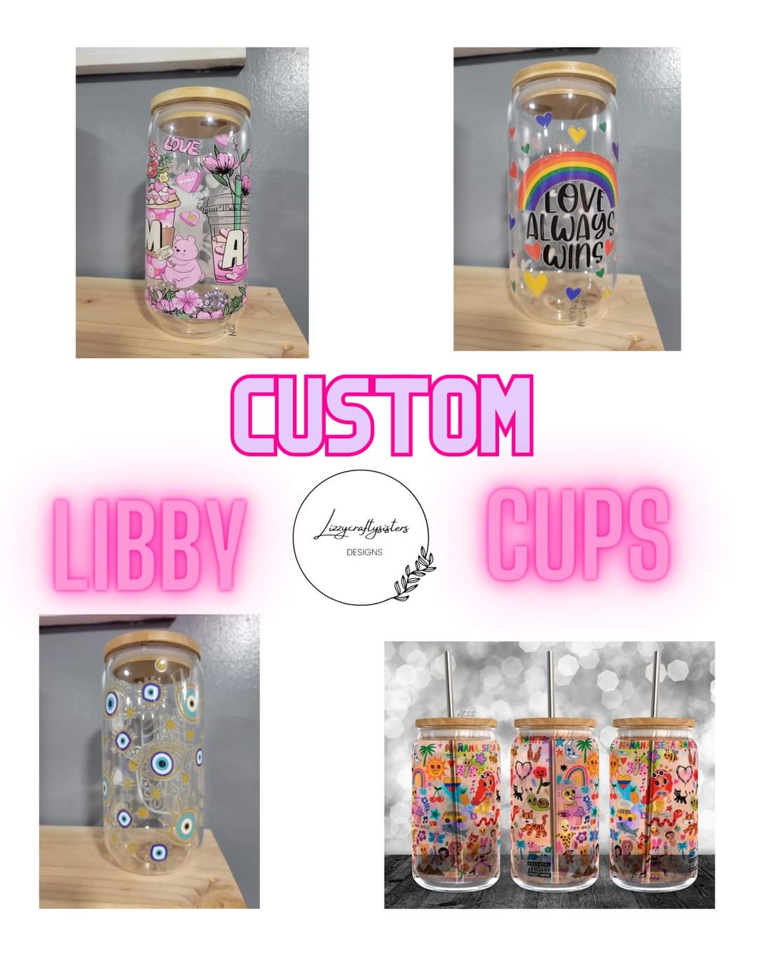 Personalized 16oz libby cups