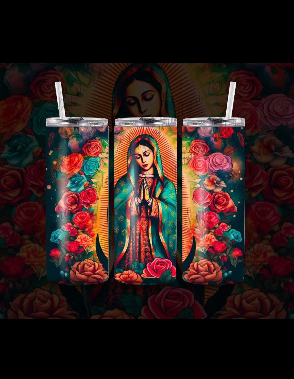 Virgin Mary tumbler wrap