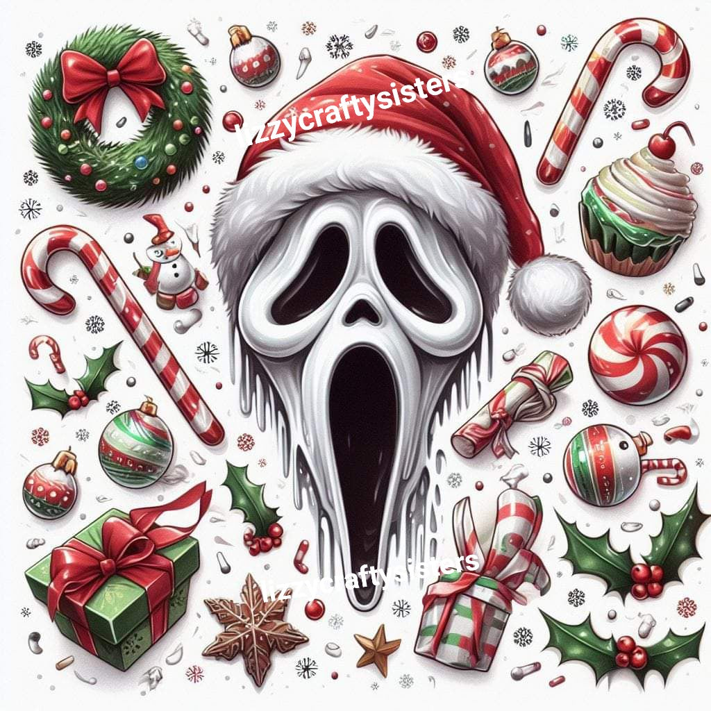 Scream Christmas 20oz skinny tumbler