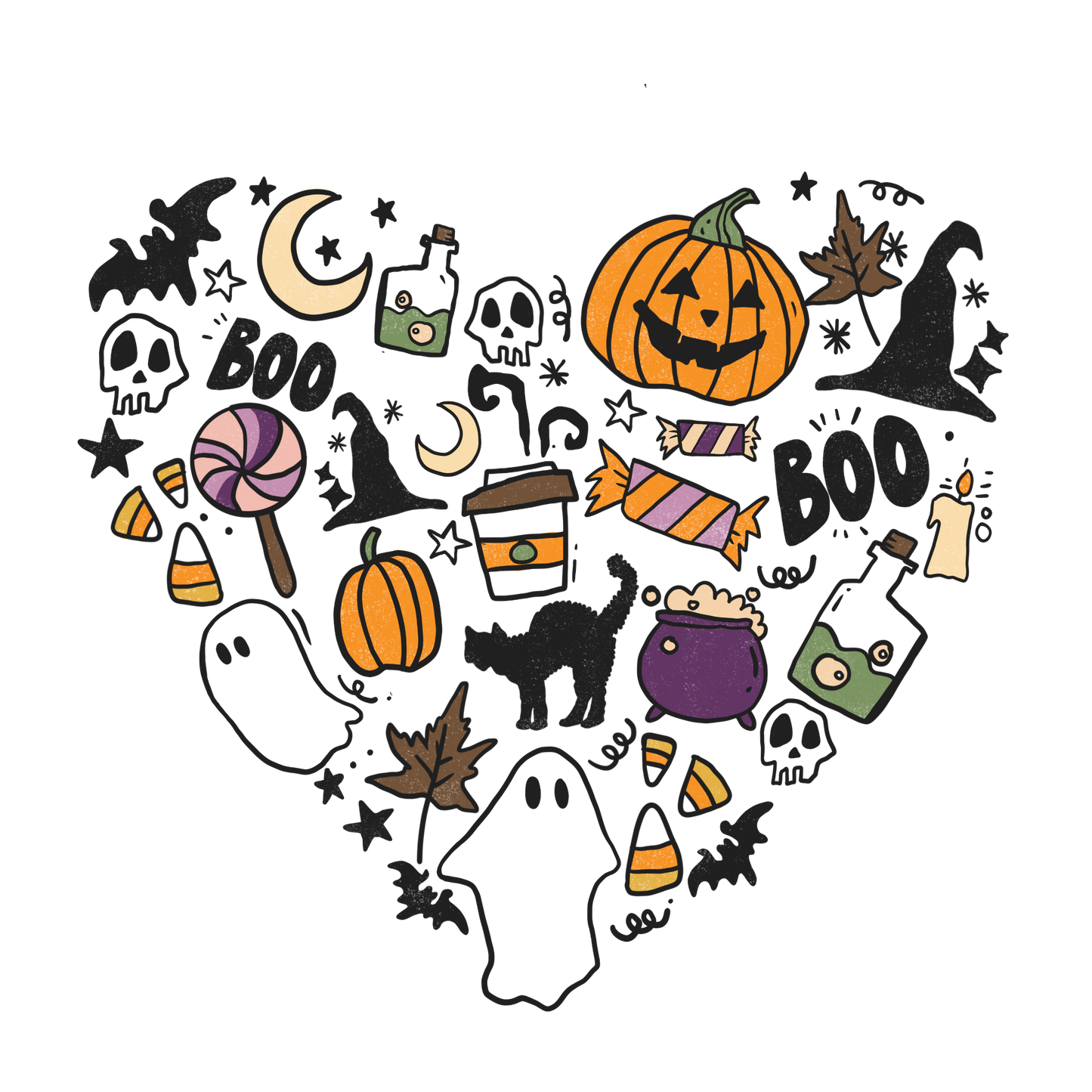 I heart Halloween Sublimation print only