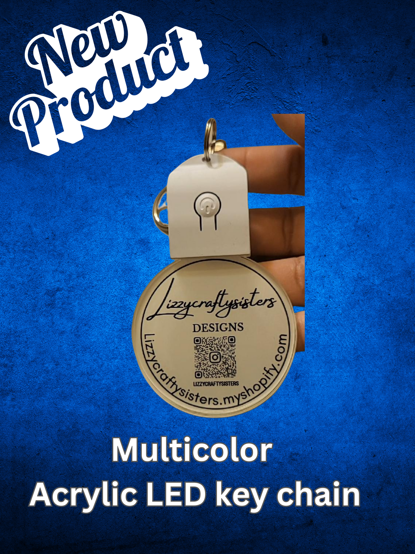 Personalized LED Acrylic lighted keychain