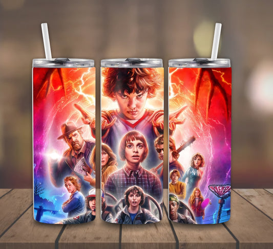 Stranger things tumbler