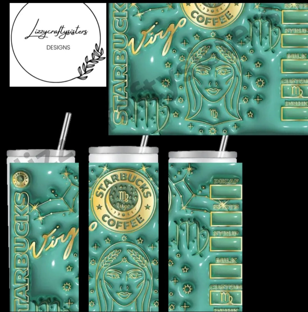 3D Zodiac signs tumbler - many options available