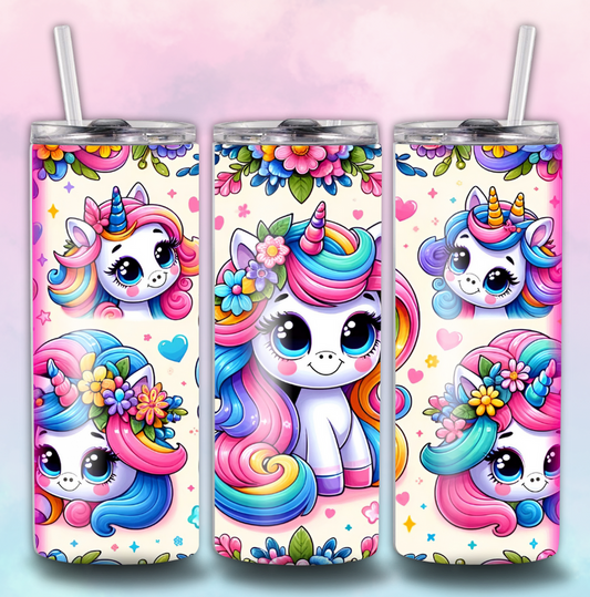 Unicorns 20 oz tumbler