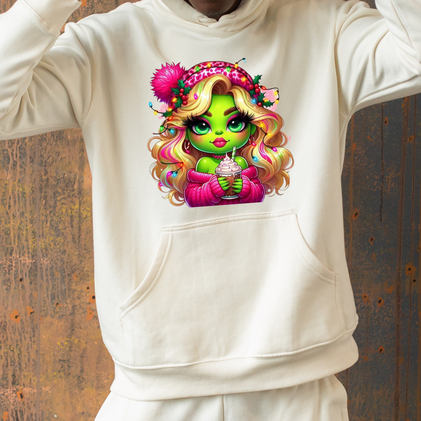 Green friend hoodie