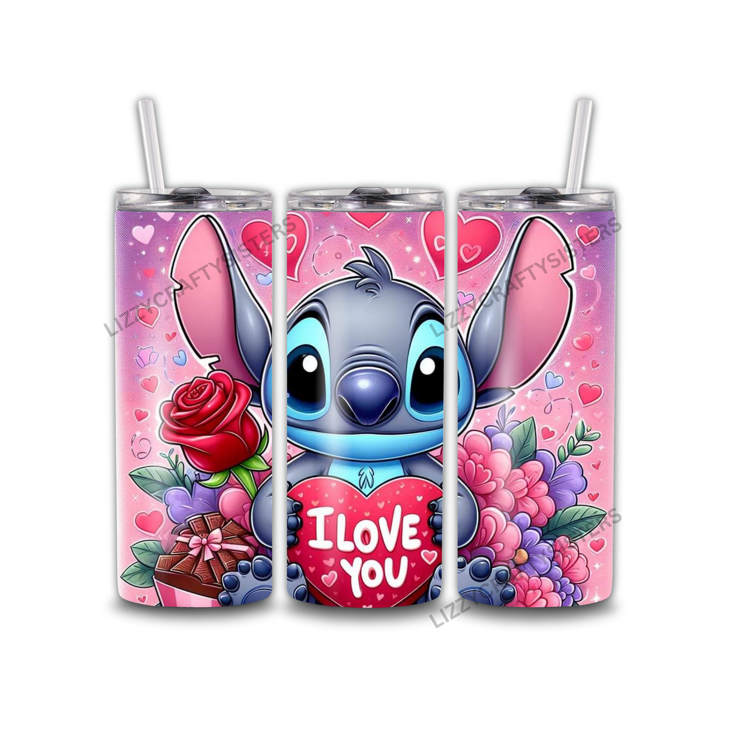 Blue friend valentine tumbler 20oz