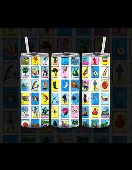 Loteria skinny tumbler