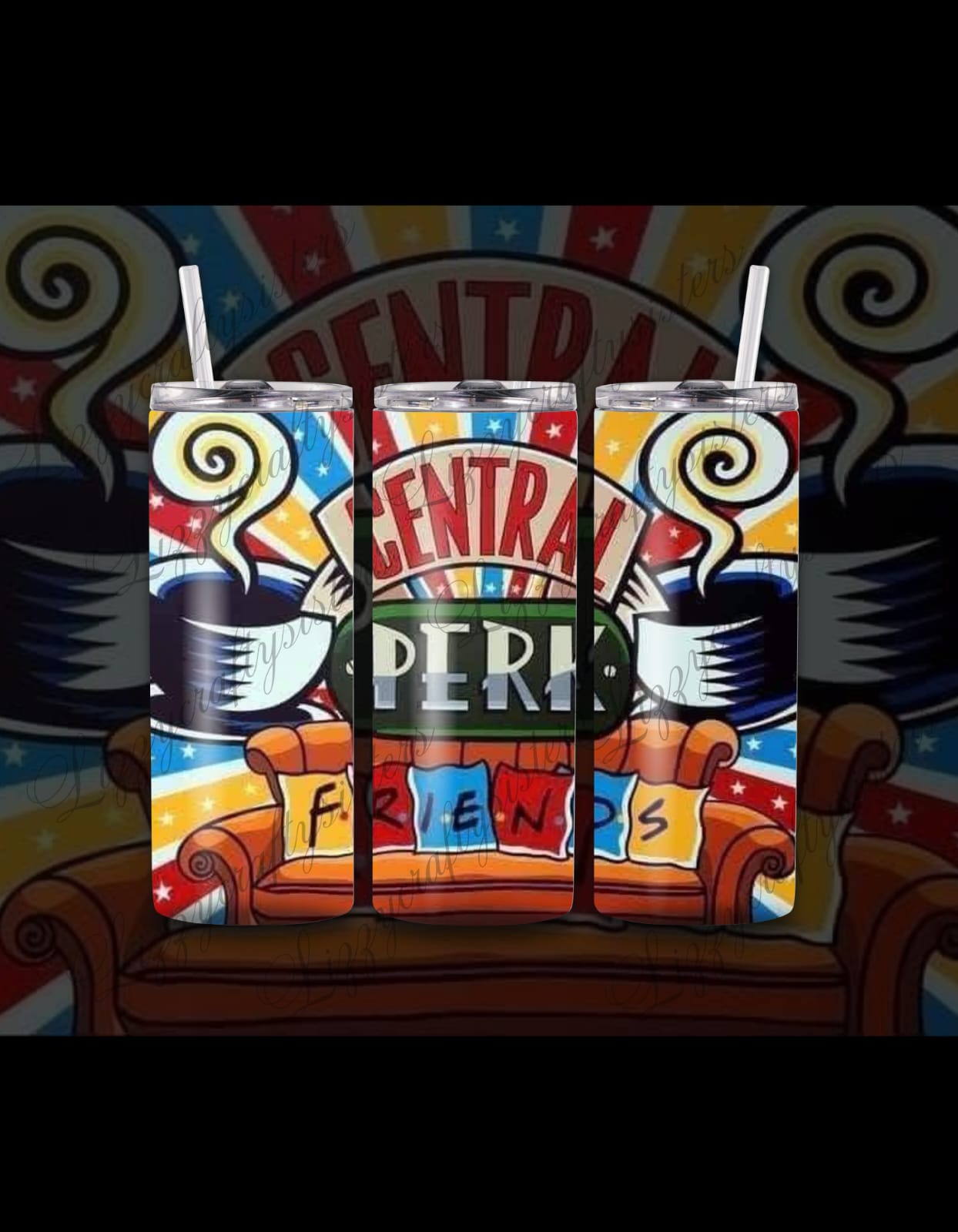 Central Perk skinny tumbler