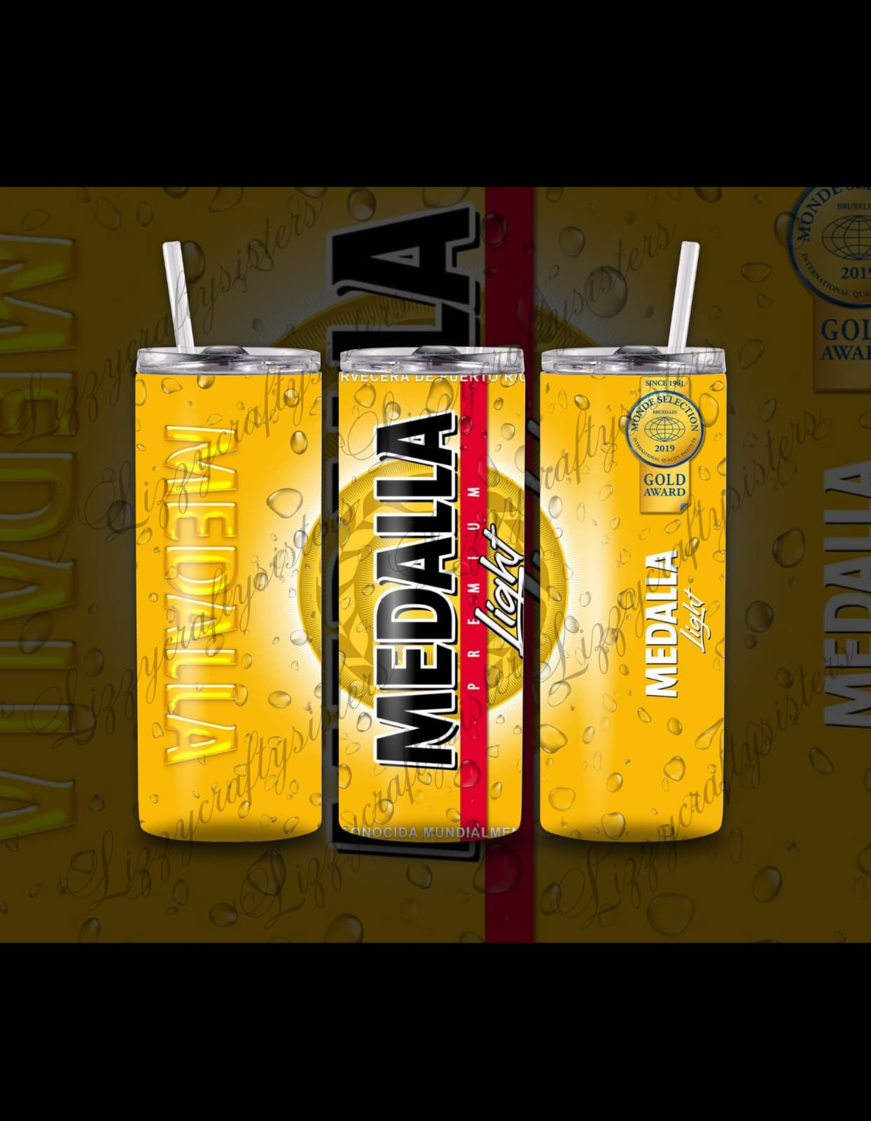 Medalla skinny tumbler