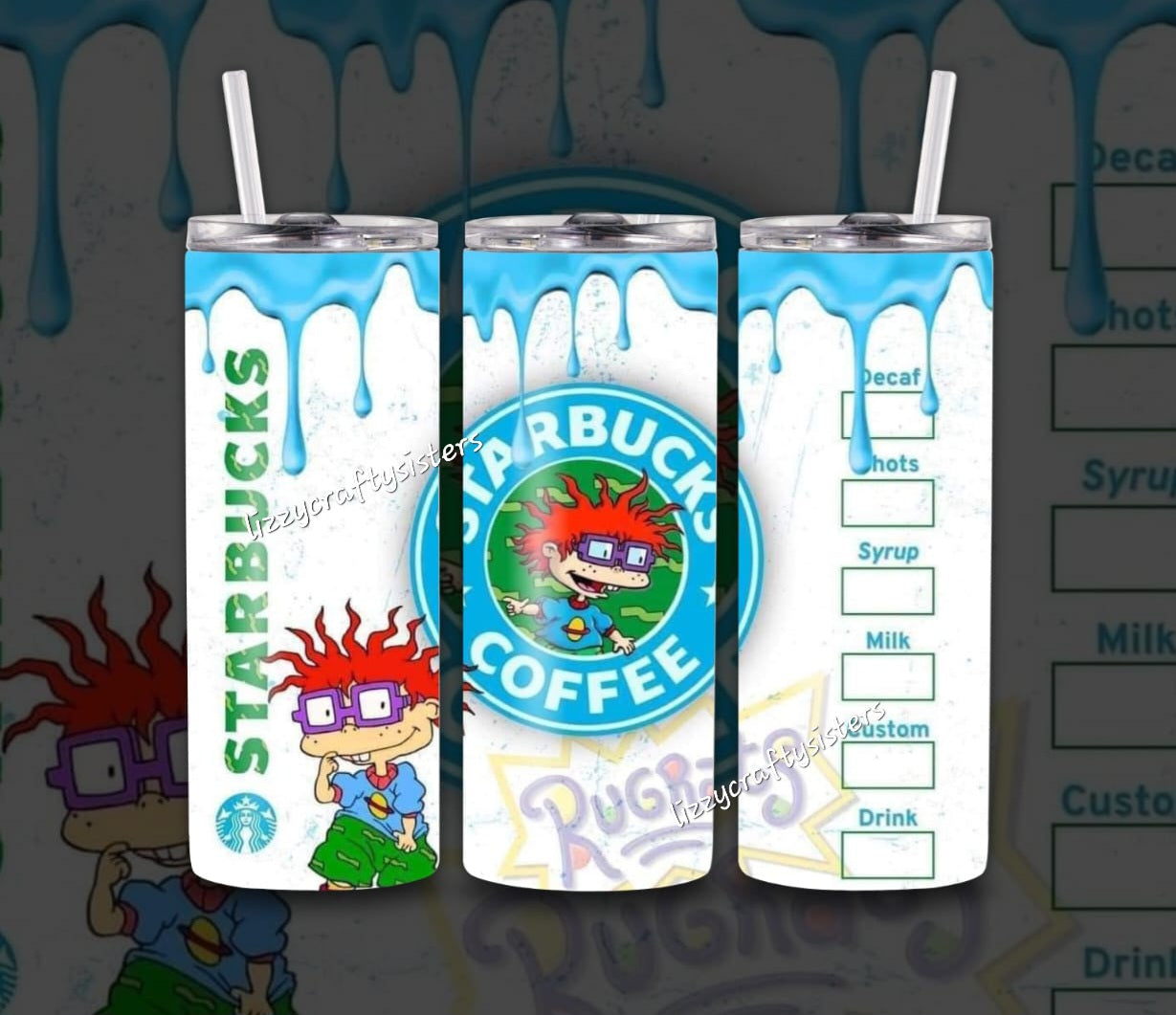 Cartoon 20oz skinny tumbler