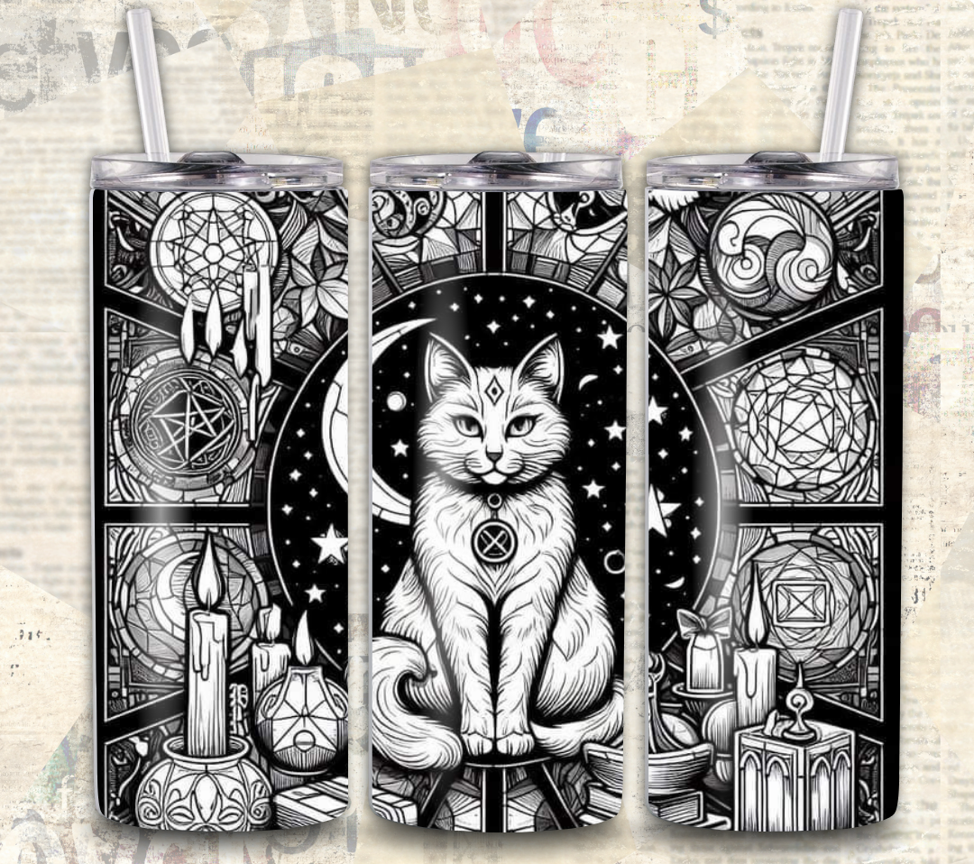 Cat Tumbler 20 oz