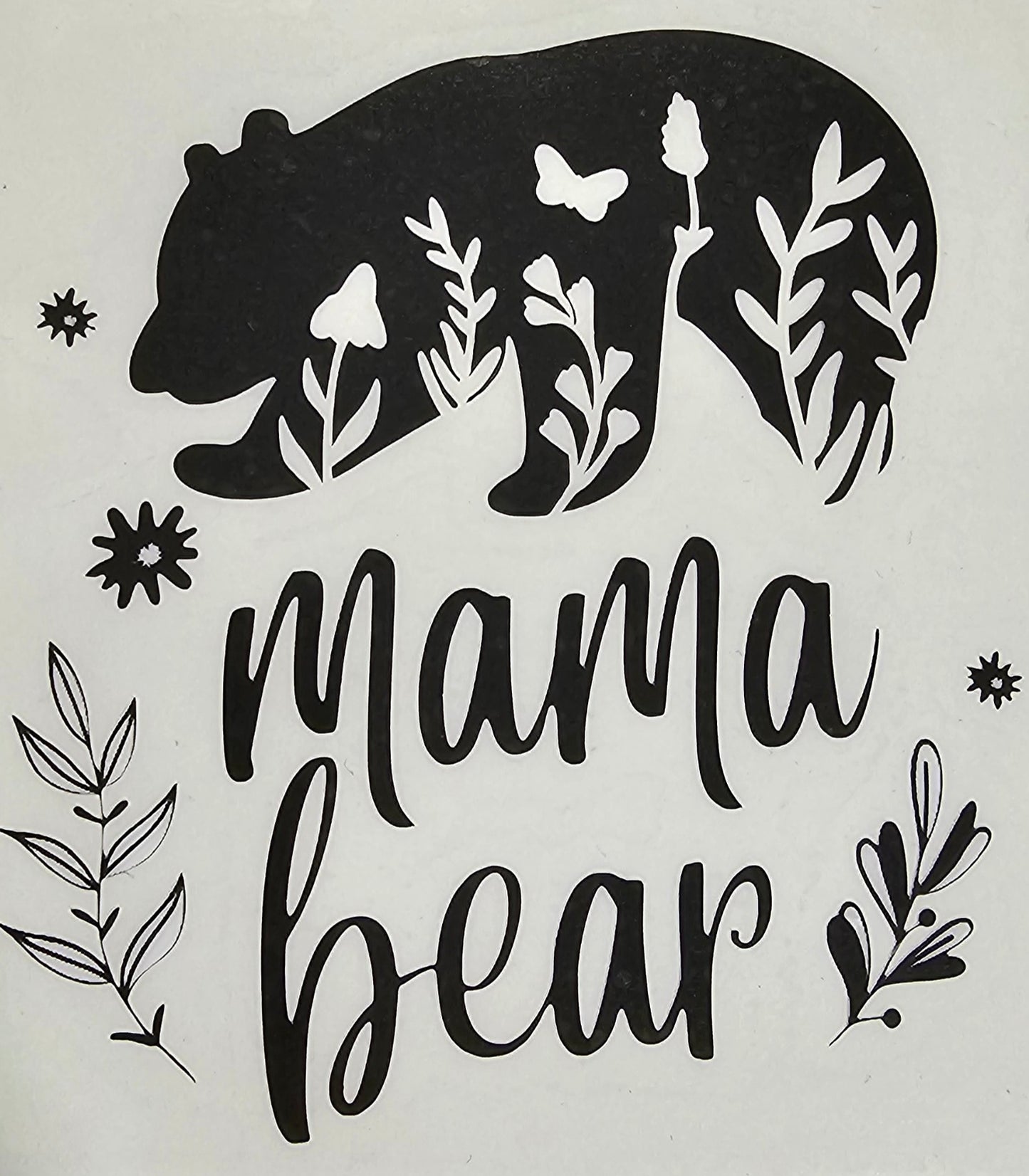 Mama Bear Pocket size HTV Print