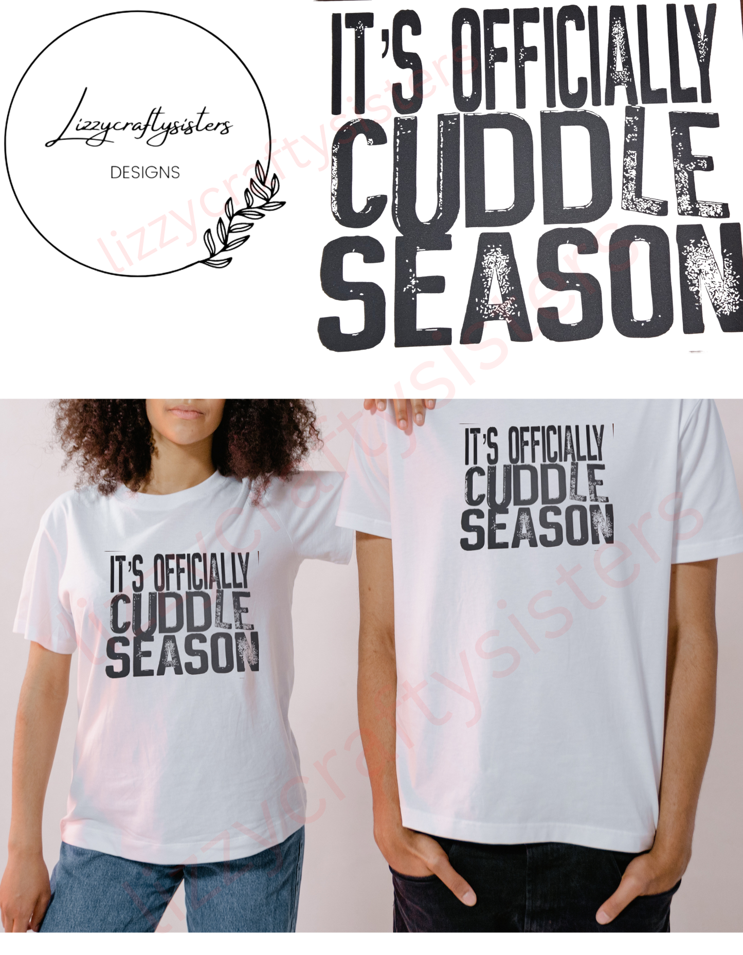 It's officially cuddle season Screen Print transfer