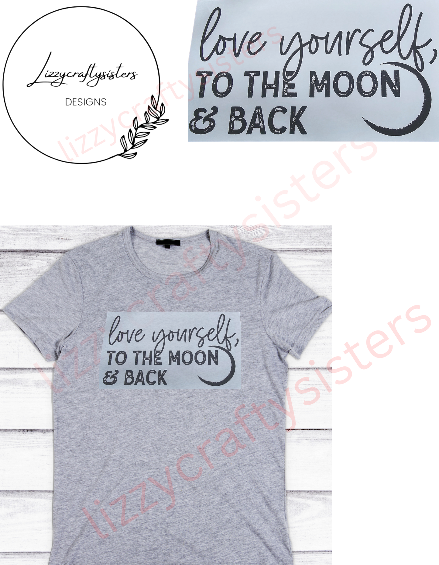 Love yourself to the moon and Back Screen Print